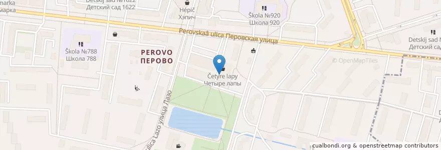 Mapa de ubicacion de Перовский пассаж en Russia, Distretto Federale Centrale, Москва, Восточный Административный Округ, Район Перово.