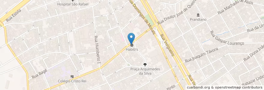 Mapa de ubicacion de Habib's en البَرَازِيل, المنطقة الجنوبية الشرقية, ساو باولو, Região Geográfica Intermediária De São Paulo, Região Metropolitana De São Paulo, Região Imediata De São Paulo, ساو باولو.