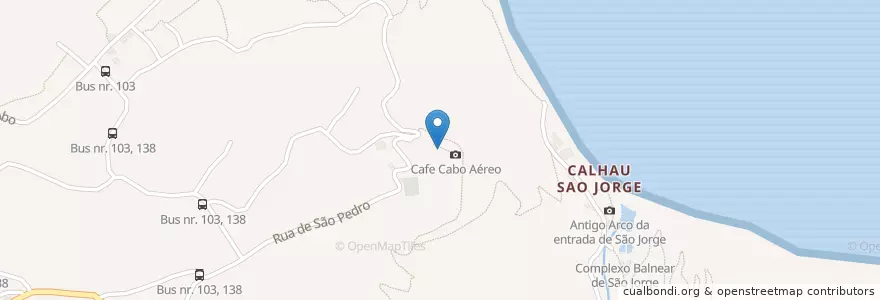 Mapa de ubicacion de Fontanário en Португалия, Santana.
