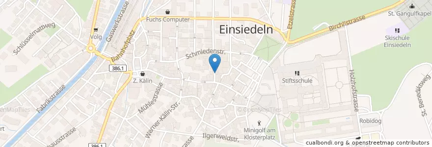 Mapa de ubicacion de Andy's Lounge&Bar en سويسرا, Schwyz, Einsiedeln, Einsiedeln.