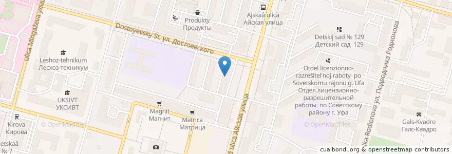 Mapa de ubicacion de Библиотека № 8 en Rusia, Приволжский Федеральный Округ, Bashkortostán, Городской Округ Уфа.