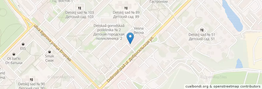 Mapa de ubicacion de Ветеринарный центр "Сириус" en Rusia, Distrito Federal Central, Óblast De Vladímir, Городской Округ Владимир.