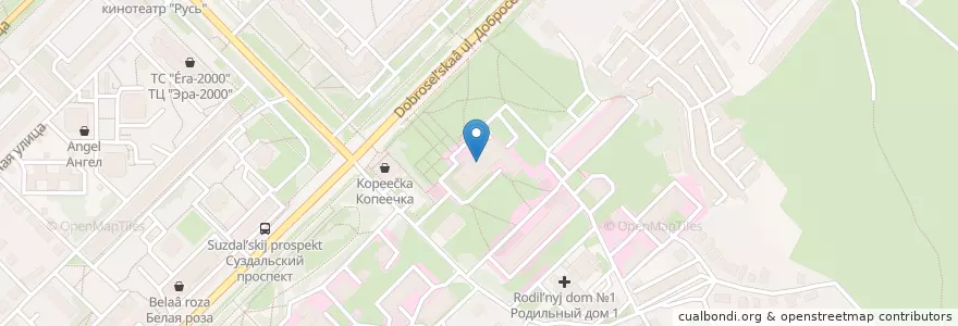 Mapa de ubicacion de Вариант+ en Rússia, Distrito Federal Central, Владимирская Область, Городской Округ Владимир.