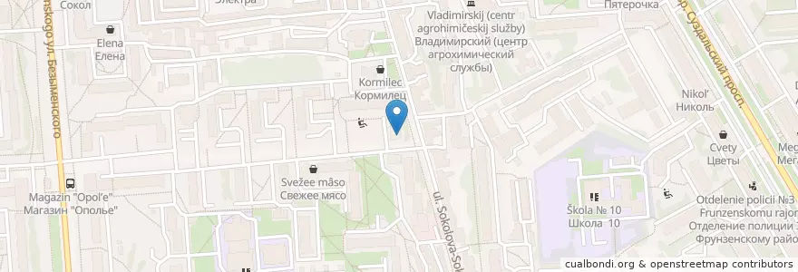 Mapa de ubicacion de Детская городская поликлиника №1 en Russland, Föderationskreis Zentralrussland, Oblast Wladimir, Городской Округ Владимир.