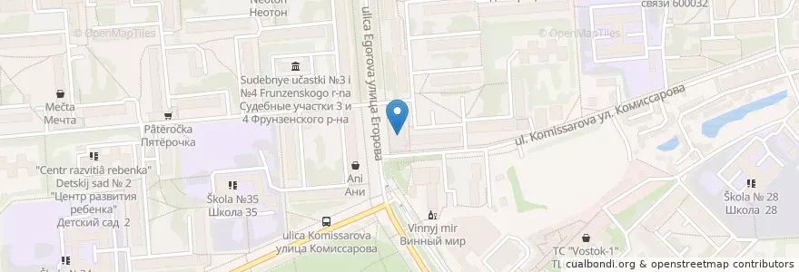 Mapa de ubicacion de Детская стоматологическая поликлиника en Russland, Föderationskreis Zentralrussland, Oblast Wladimir, Городской Округ Владимир.