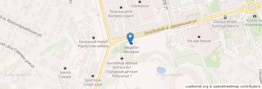 Mapa de ubicacion de Наркологический центр en Rusia, Distrito Federal Central, Óblast De Vladímir, Городской Округ Владимир.