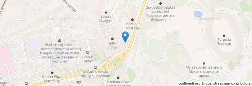 Mapa de ubicacion de Почайка en Rússia, Distrito Federal Central, Владимирская Область, Городской Округ Владимир.