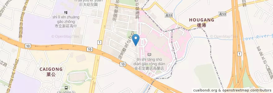 Mapa de ubicacion de 人尚大專業健保藥局 en تايوان, كاوهسيونغ.