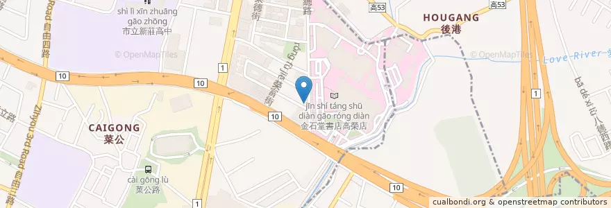 Mapa de ubicacion de 安闔藥局 en تايوان, كاوهسيونغ.