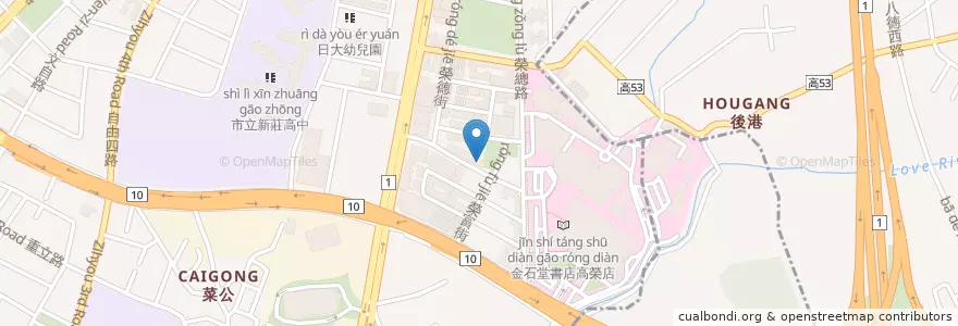 Mapa de ubicacion de 里品養生蔬食 en Tayvan, Kaohsiung.
