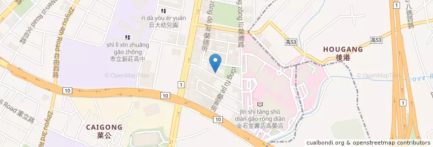 Mapa de ubicacion de 瑞比畫室 en تايوان, كاوهسيونغ.