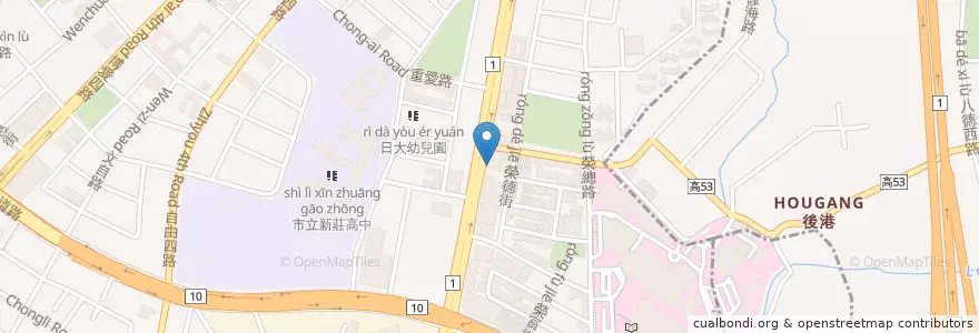 Mapa de ubicacion de 寵物沙龍 en 타이완, 가오슝시, 쭤잉구.