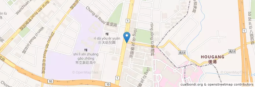 Mapa de ubicacion de 永和豆漿 en Tayvan, Kaohsiung, 左營區.