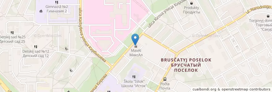 Mapa de ubicacion de Клеверфарм en 러시아, Центральный Федеральный Округ, Московская Область, Городской Округ Красногорск.