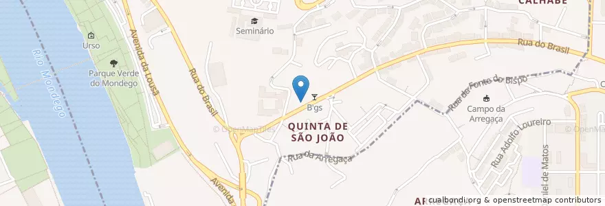 Mapa de ubicacion de Adega Típica Pharmácia en 포르투갈, Centro, Baixo Mondego, Coimbra, Coimbra, Sé Nova, Santa Cruz, Almedina E São Bartolomeu.