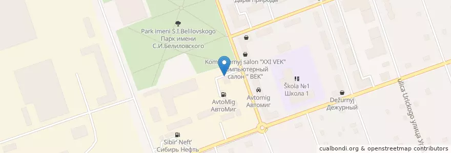 Mapa de ubicacion de Автомиг en Rusia, Центральный Федеральный Округ, Московская Область, Городской Округ Дубна.