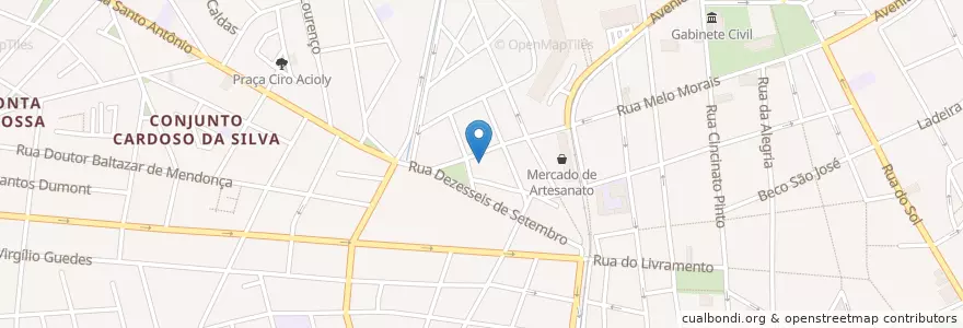 Mapa de ubicacion de Igreja Nossa Senhora das Graças en 巴西, 东北部, 阿拉戈斯, Região Geográfica Intermediária De Maceió, Microrregião De Maceió, 马塞约.
