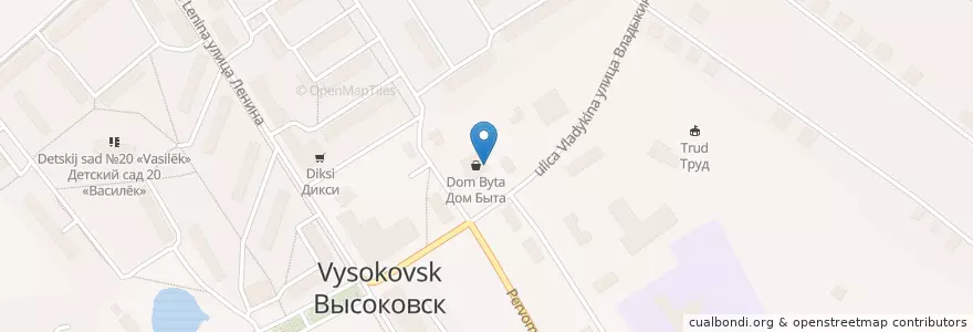 Mapa de ubicacion de 141650 en 俄罗斯/俄羅斯, Центральный Федеральный Округ, 莫斯科州, Городской Округ Клин.
