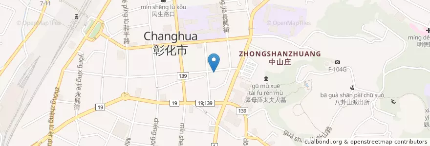 Mapa de ubicacion de 海尼根 en Tayvan, 臺灣省, Changhua, 彰化市.