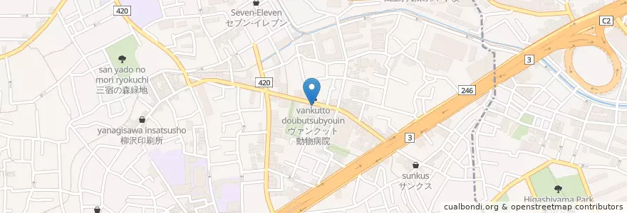 Mapa de ubicacion de サンドラッグ en Japonya, 東京都, 世田谷区.