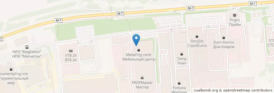Mapa de ubicacion de АвтоТрек en Rússia, Distrito Federal Central, Владимирская Область, Городской Округ Владимир.