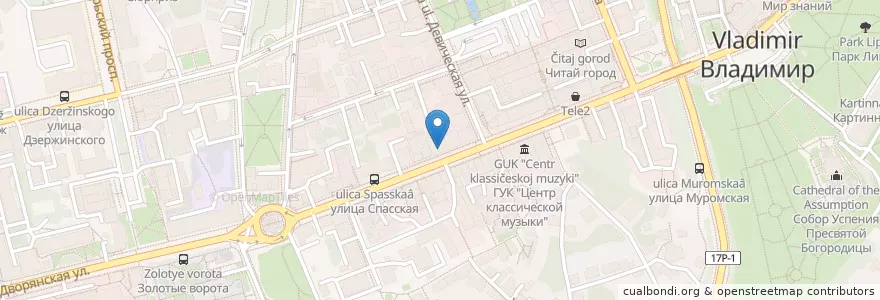 Mapa de ubicacion de Франки Фэп en Rússia, Distrito Federal Central, Владимирская Область, Городской Округ Владимир.
