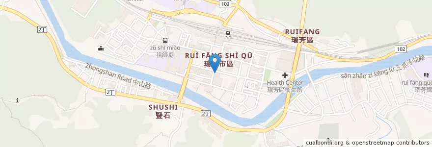Mapa de ubicacion de ATM en Taiwán, Nuevo Taipéi, 瑞芳區.