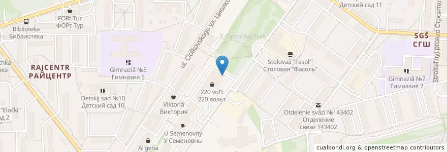 Mapa de ubicacion de Сбербанк en روسيا, Центральный Федеральный Округ, محافظة موسكو, Городской Округ Красногорск.