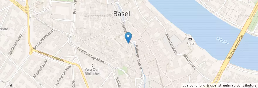 Mapa de ubicacion de Cantina Primo Piano en Svizzera, Basilea Città, Basel.