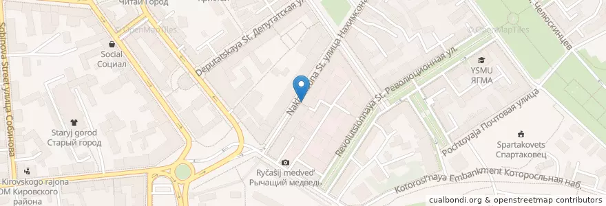 Mapa de ubicacion de Управление по социальной поддержке мэрии г Ярославля en Russia, Central Federal District, Yaroslavl Oblast, Yaroslavsky District, Yaroslavl.