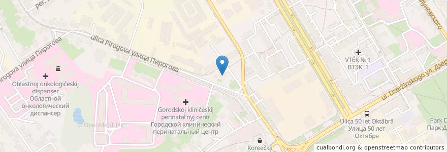 Mapa de ubicacion de Медиа en Russland, Föderationskreis Zentralrussland, Oblast Kursk, Курский Район, Городской Округ Курск.
