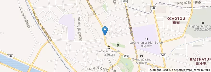 Mapa de ubicacion de 光群牙醫 en تايوان, مقاطعة تايوان, مقاطعة تشانغوا, 鹿港鎮.