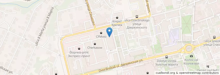 Mapa de ubicacion de Маст-банк en Russie, District Fédéral Central, Oblast De Vladimir, Городской Округ Владимир.