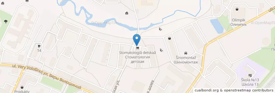 Mapa de ubicacion de Стоматология детская en Russia, Distretto Federale Centrale, Oblast' Di Mosca, Городской Округ Мытищи.