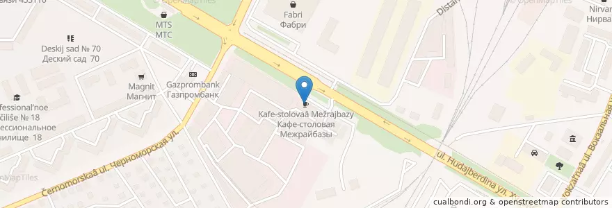 Mapa de ubicacion de Кафе-столовая Межрайбазы en Russland, Föderationskreis Wolga, Baschkortostan, Stadtkreis Sterlitamak.