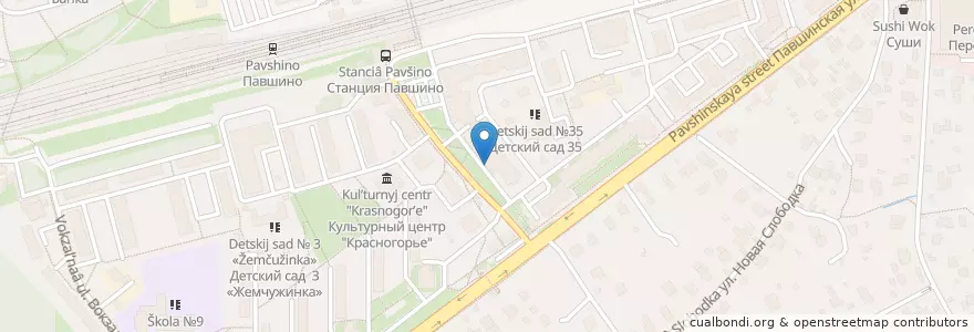 Mapa de ubicacion de Галерея en Russie, District Fédéral Central, Oblast De Moscou, Городской Округ Красногорск.