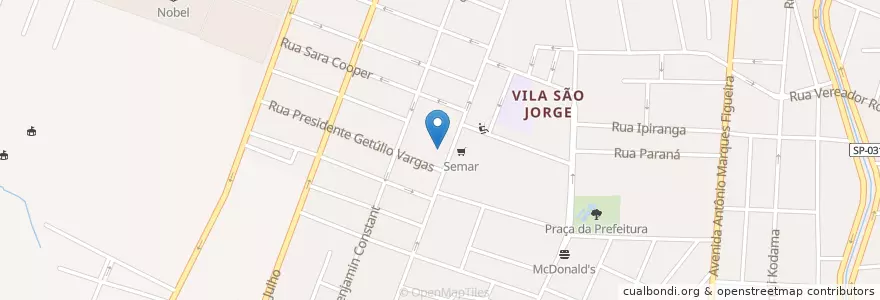 Mapa de ubicacion de Teatro Municipal Doutor Armando de Ré en Brasil, Região Sudeste, São Paulo, Região Geográfica Intermediária De São Paulo, Região Metropolitana De São Paulo, Região Imediata De São Paulo, Suzano.