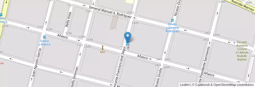 Mapa de ubicacion de 208 - Segui en Argentinië, Ciudad Autónoma De Buenos Aires, Buenos Aires, Comuna 15.