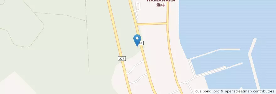 Mapa de ubicacion de 食事処 いぎし en Jepun, 北海道, 渡島総合振興局, 茅部郡, 鹿部町.