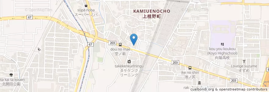 Mapa de ubicacion de どんぐり整骨院 en 日本, 京都府, 長岡京市.