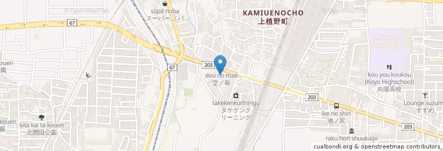 Mapa de ubicacion de 笹川医院 en ژاپن, 京都府, 長岡京市.