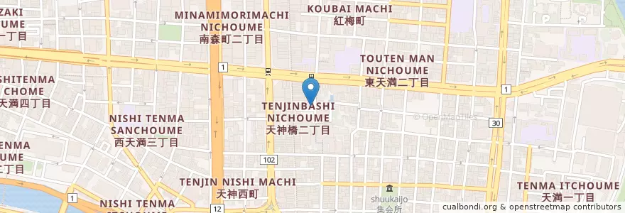 Mapa de ubicacion de 樹林亭 en ژاپن, 大阪府, 大阪市, 北区.