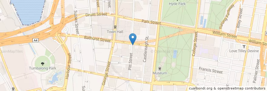 Mapa de ubicacion de Edinburgh Castle Hotel en Australia, Nuovo Galles Del Sud, Council Of The City Of Sydney, Sydney.