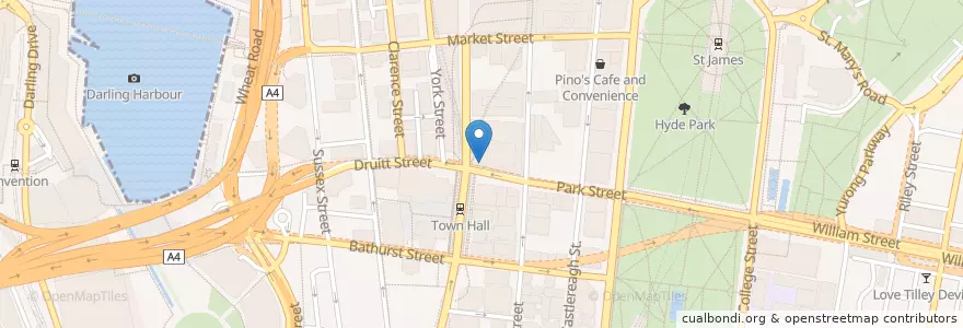 Mapa de ubicacion de Citibank en オーストラリア, ニューサウスウェールズ, Council Of The City Of Sydney, Sydney.