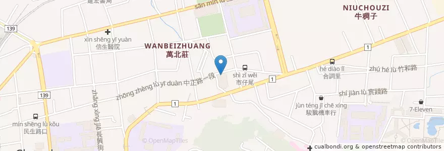 Mapa de ubicacion de 馬里蘭美語補習班 en تایوان, 臺灣省, شهرستان جانگوآ, 彰化市.