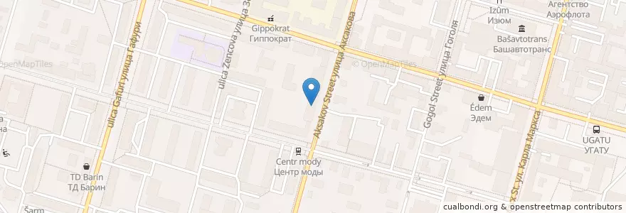 Mapa de ubicacion de Аскорбинка en Россия, Приволжский Федеральный Округ, Башкортостан, Городской Округ Уфа.