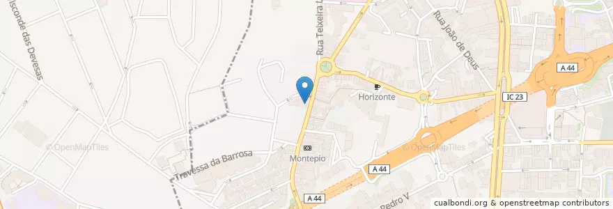 Mapa de ubicacion de Farmácia da Liga en Португалия, Северный, Área Metropolitana Do Porto, Porto, Vila Nova De Gaia, Mafamude E Vilar Do Paraíso.