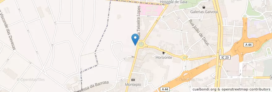 Mapa de ubicacion de Mon Ami en Portugal, Nord, Área Metropolitana Do Porto, Porto, Vila Nova De Gaia, Mafamude E Vilar Do Paraíso.