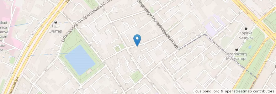 Mapa de ubicacion de Brix en Rússia, Distrito Federal Central, Москва, Центральный Административный Округ, Пресненский Район.