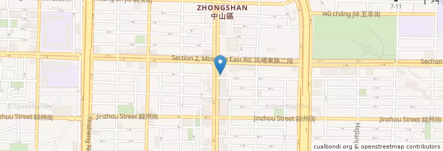 Mapa de ubicacion de 松江自助火鍋城 en تايوان, تايبيه الجديدة, تايبيه, 中山區.